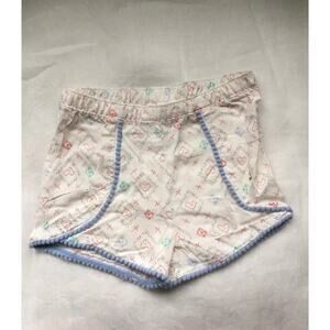 New Toddler Girls White Orange Shorts Size L/G 6X